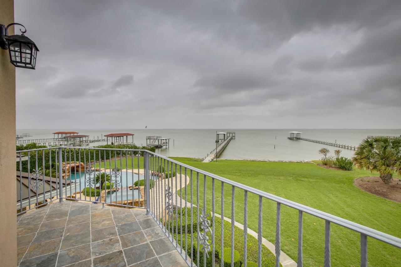 Stunning Galveston Bay Villa Infinity Pool And Dock San Leon Eksteriør billede