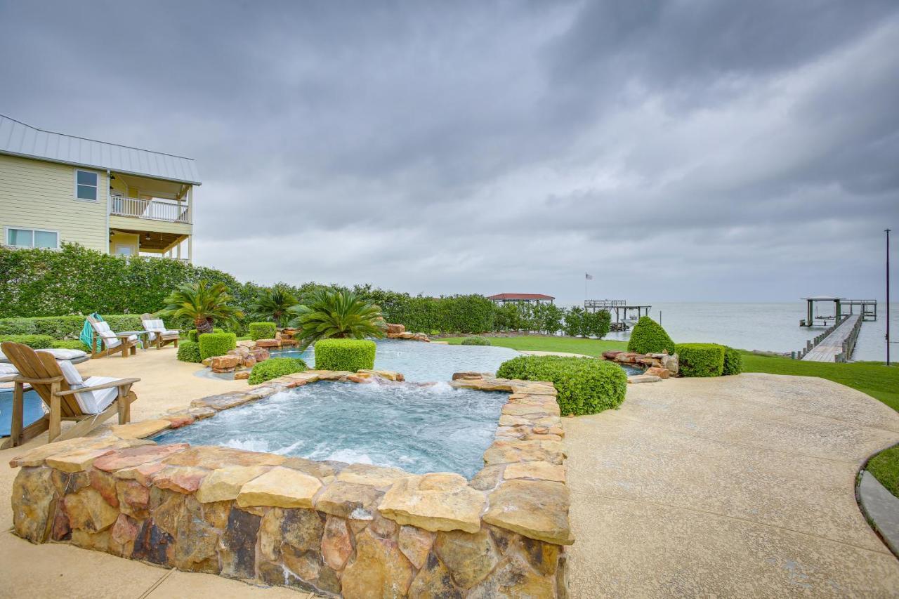 Stunning Galveston Bay Villa Infinity Pool And Dock San Leon Eksteriør billede