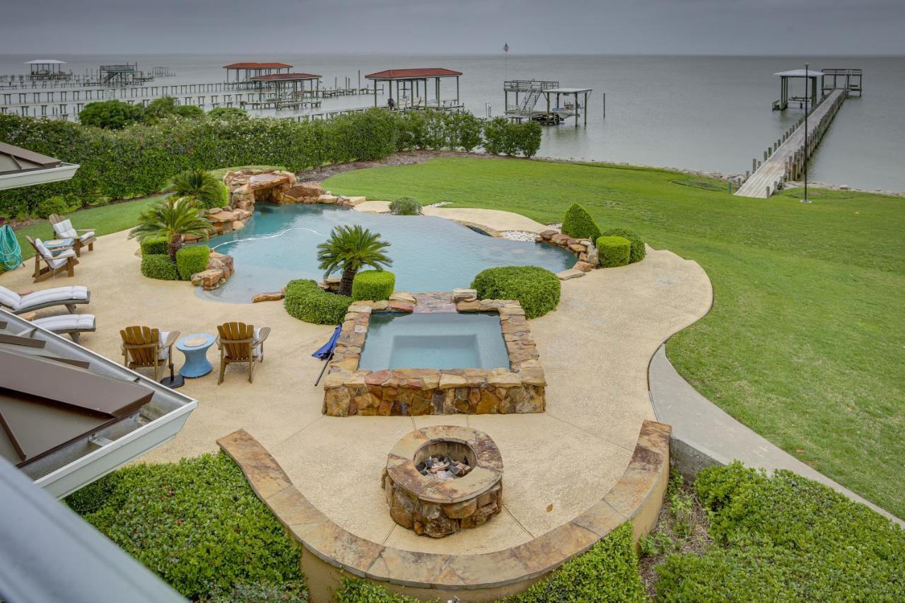 Stunning Galveston Bay Villa Infinity Pool And Dock San Leon Eksteriør billede