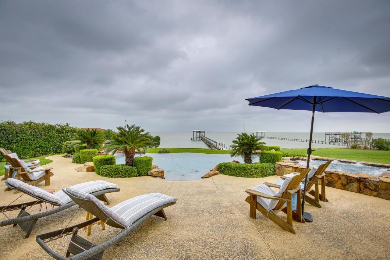 Stunning Galveston Bay Villa Infinity Pool And Dock San Leon Eksteriør billede