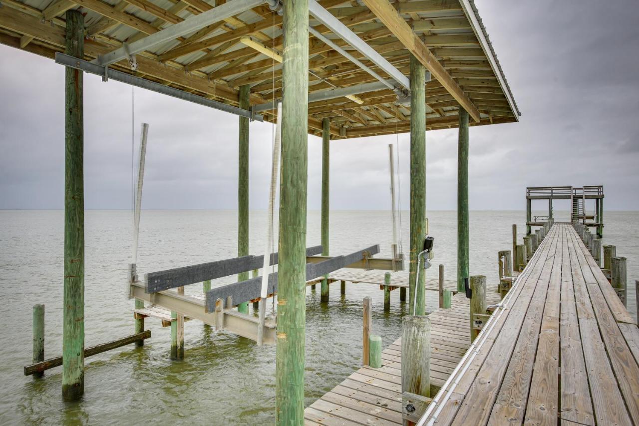 Stunning Galveston Bay Villa Infinity Pool And Dock San Leon Eksteriør billede